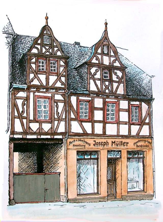 Rekonstruktion des Gebäudes für die Zeit etwa 1911